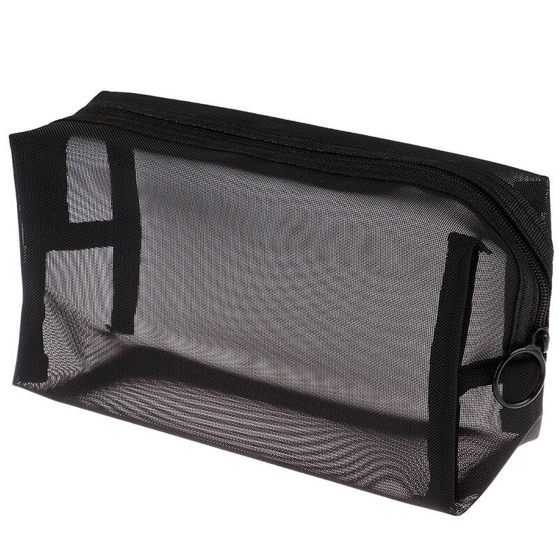Casual Transparent 3 Pcs/set Zipper Toiletry Mesh Bags For Travel Secondary image