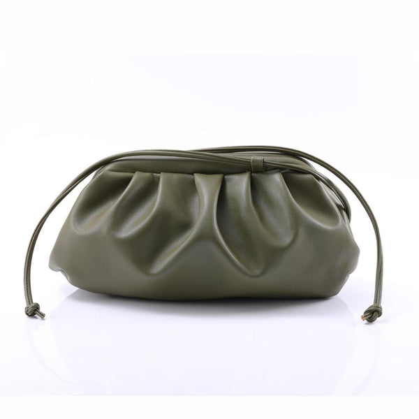 Dumpling Shape Women's Casual Soft Leather Shoulder Bags