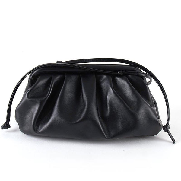 Dumpling Shape Women's Casual Soft Leather Shoulder Bags