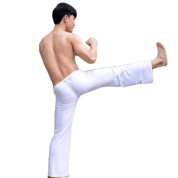 Solid Color Sexy Men's Loose Viscose Lounge Pants