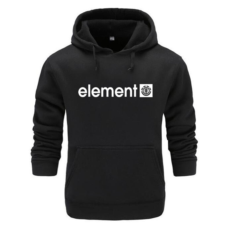 Men High Quality Element Letter Printing Long Sleeve Hoodies Secondary image