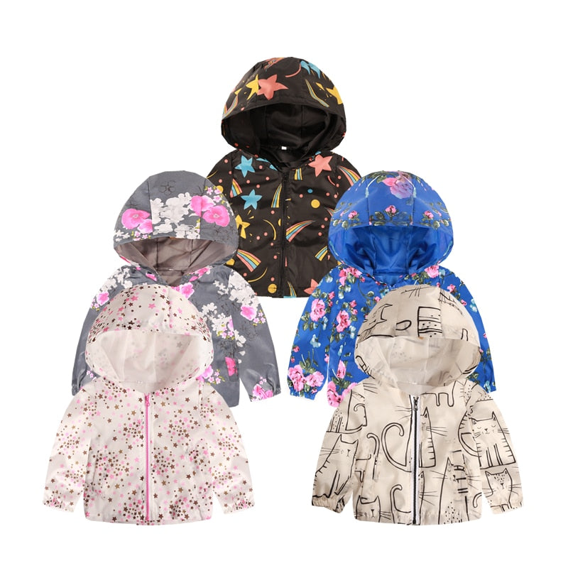 Stylish Skin-friendly Children's Waterproof Windbreaker Main image