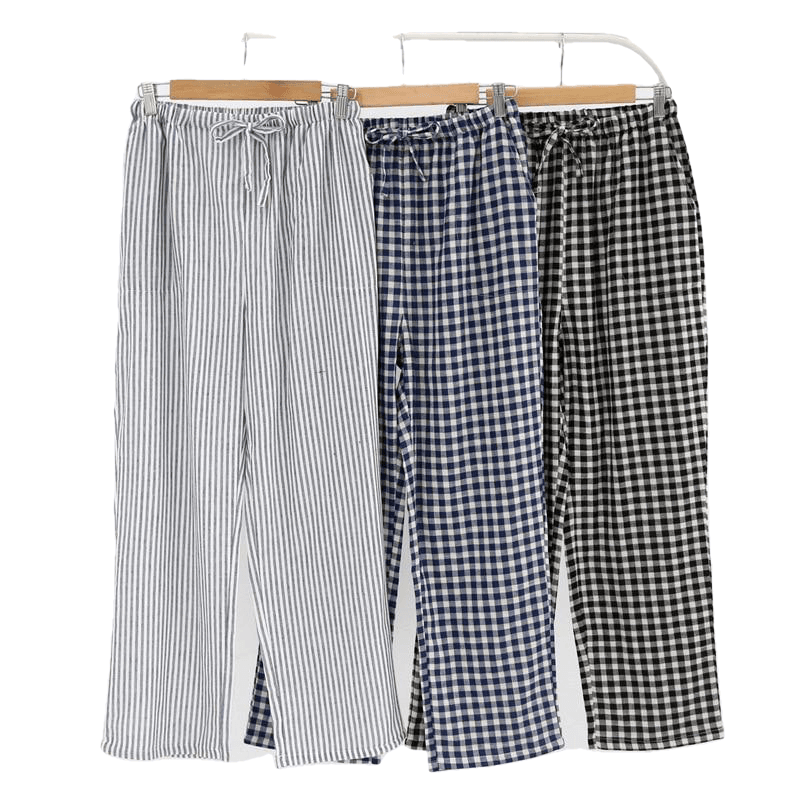 Loose Man Sleeping Pants Plaid Bottoms Pajamas Main image