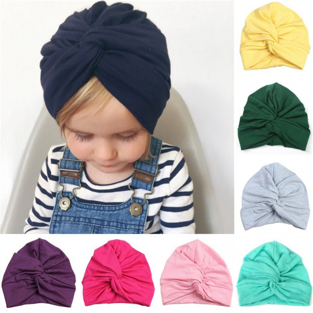 Bohemian Style Kids Newborn Cap For Baby Girls - Sheseelady Main image