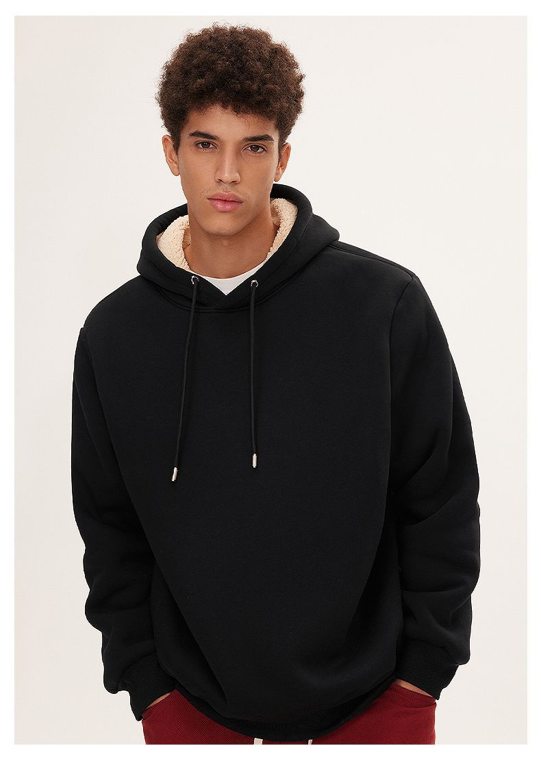 Men's Fleece Hoodie Sweatshirt - Animal & Letter Print Casual Long Sleeve with Pocket - Comfortable Dailywear for Fall & Winter Main image