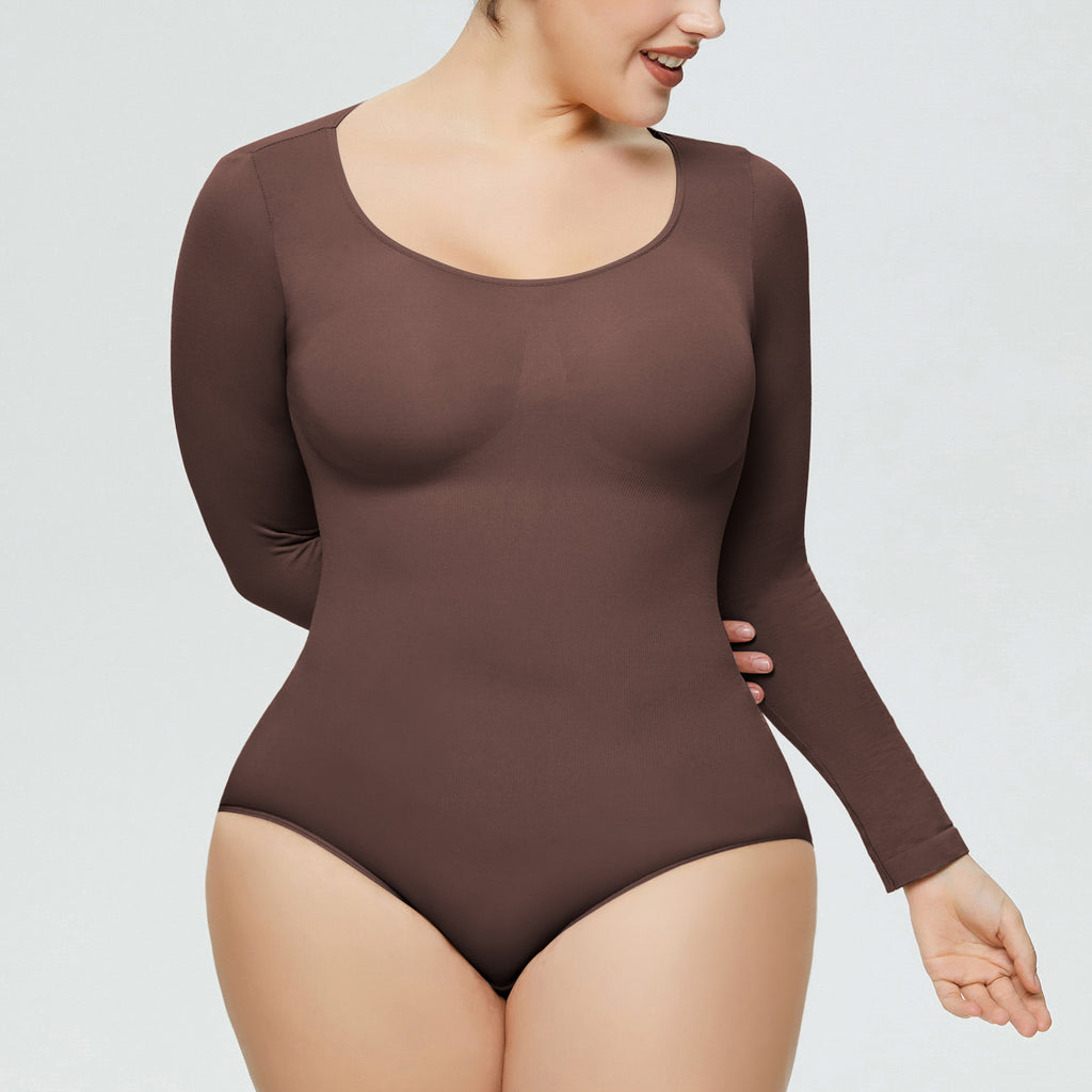 Women's Seamless Long Sleeve Shaping Bodysuit