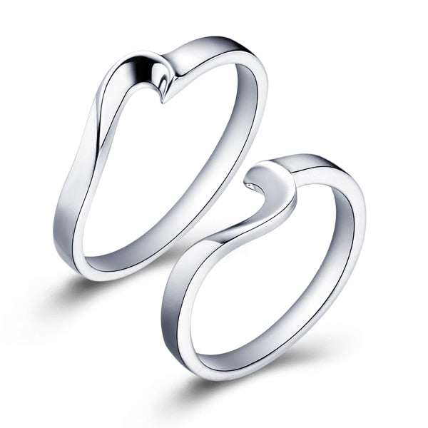 Women's & Men's Exquisite Romantic Plated Gold Lover Rings For Wedding Engagement Main image