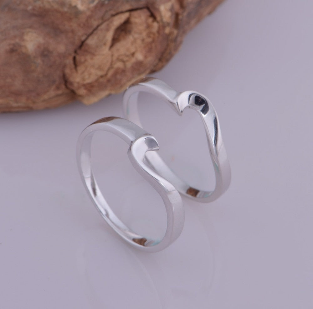 Women's & Men's Exquisite Romantic Plated Gold Lover Rings For Wedding Engagement Secondary image