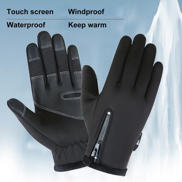 Touchscreen Windproof Waterproof Winter Gloves - Anti-Slip Outdoor Warmth