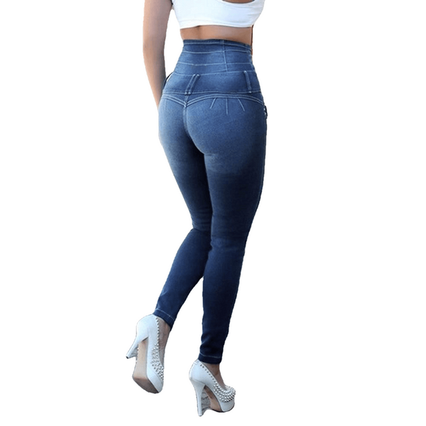 Leisure Stretchy Women's High Waisted Skinny Denim Jeans