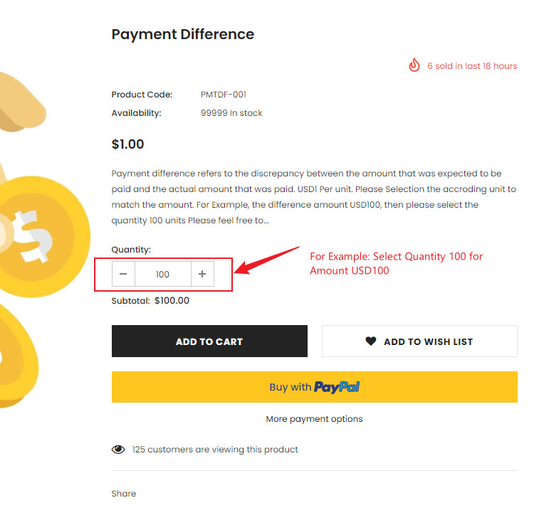 Payment Difference