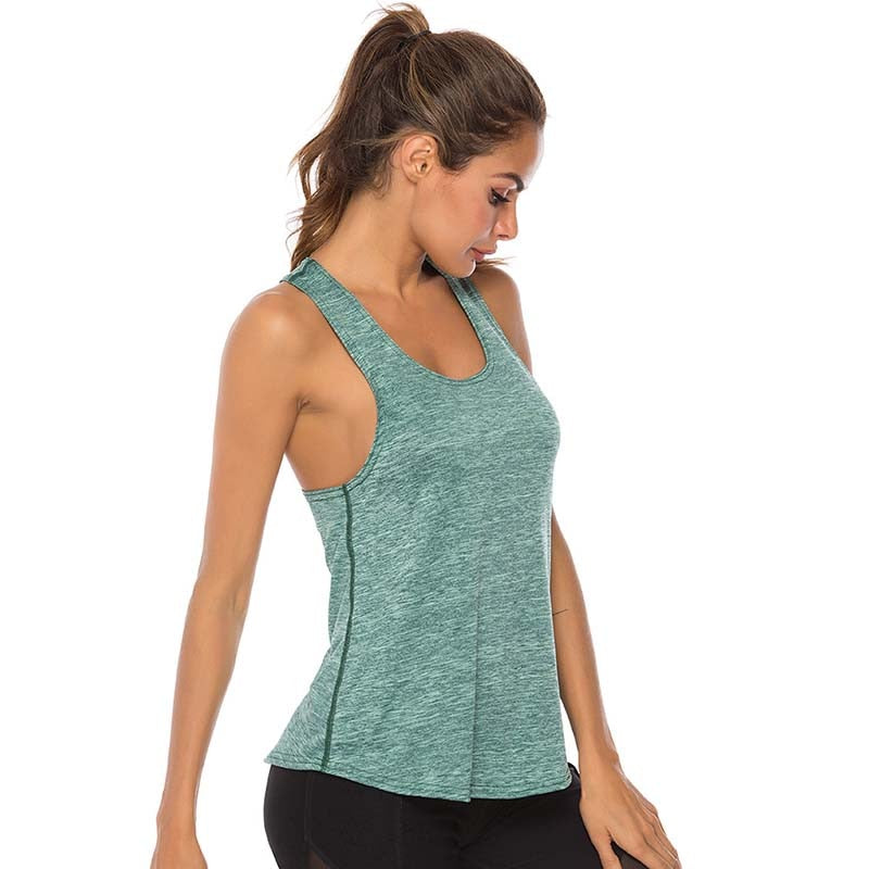Stylish Anti-Shrink Ladies' Sleeveless Racerback Yoga Tank Tops Secondary image