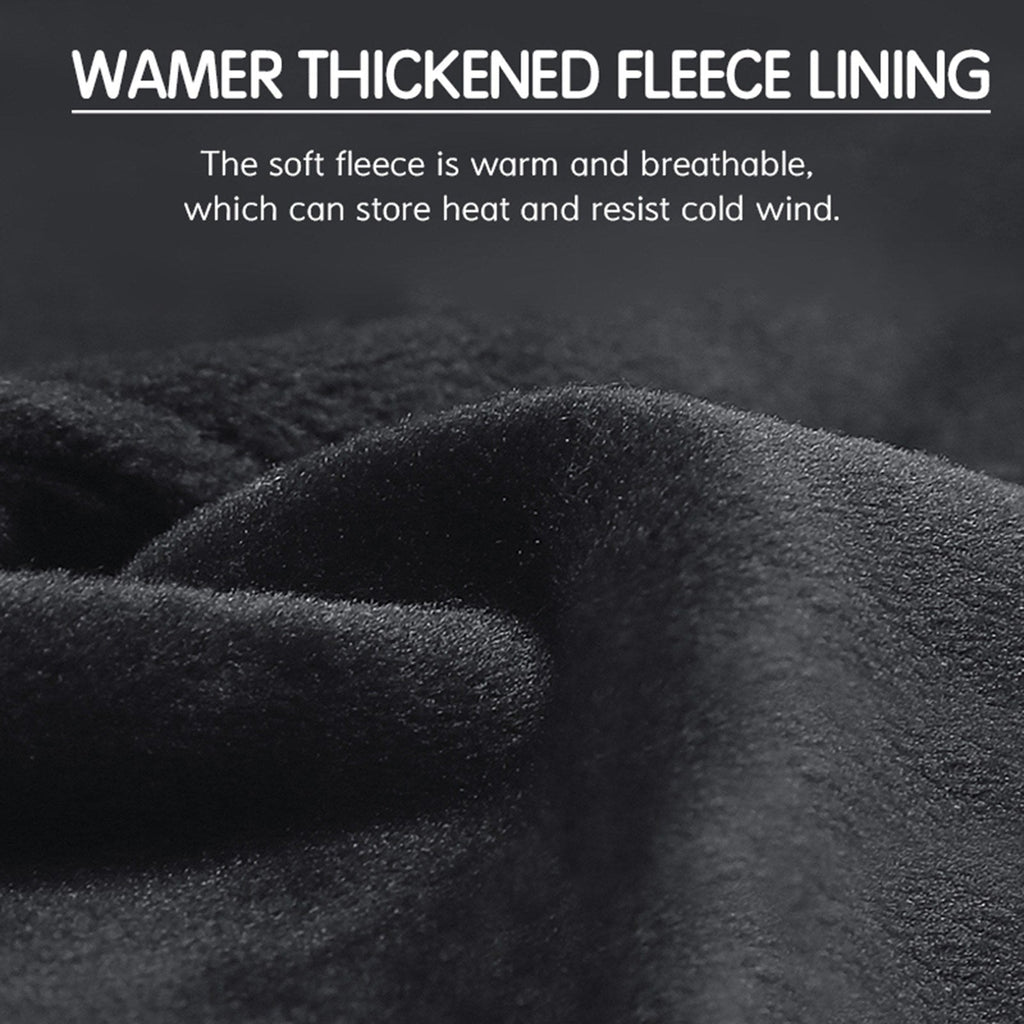 Waterproof Windproof Cycling Gloves for Men & Women - Fleece Lined, Touchscreen, Anti-Slip, Full-Finger Ski Gloves