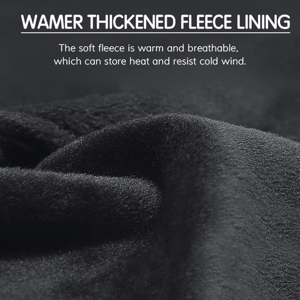 Waterproof Windproof Cycling Gloves for Men & Women - Fleece Lined, Touchscreen, Anti-Slip, Full-Finger Ski Gloves