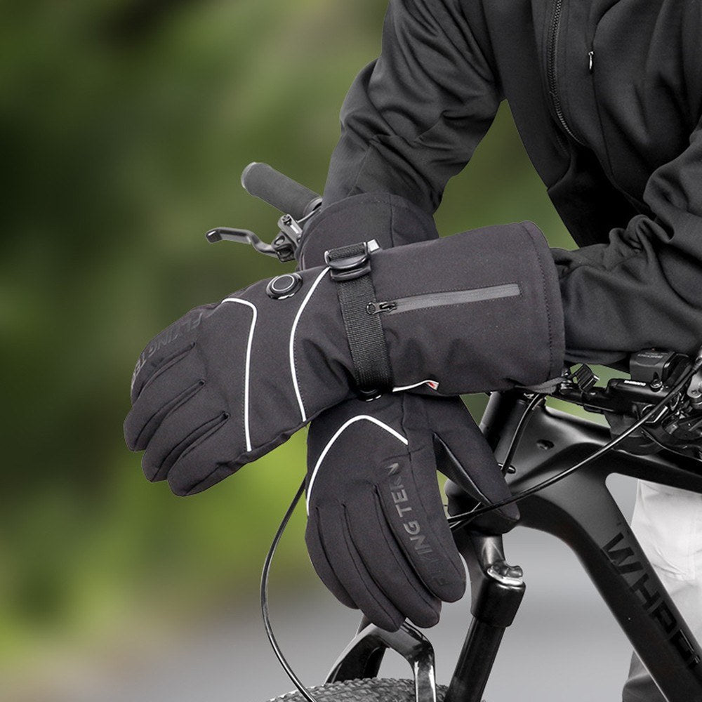 Heated Gloves Battery Powered Touchscreen Waterproof Winter Ski Climbing Hiking Cycling