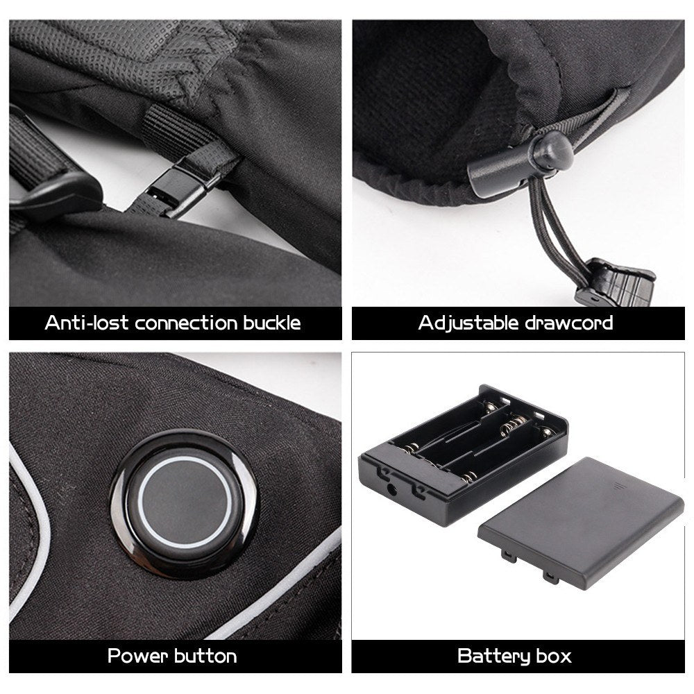 Heated Gloves Battery Powered Touchscreen Waterproof Winter Ski Climbing Hiking Cycling