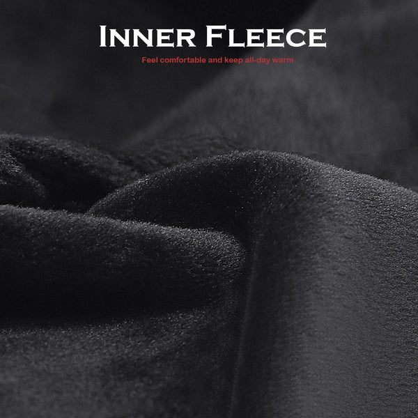 Men's Waterproof Thermal Touchscreen Gloves with Pocket & Anti-Slip Fleece for Winter Sports