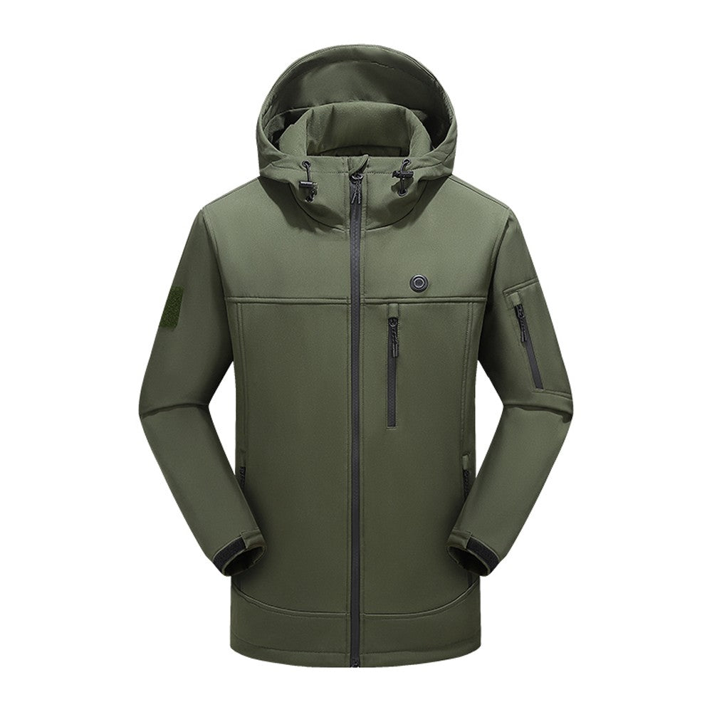 USB Heated Jacket Winter Electric Thermal Coat for Outdoor Fishing & Hiking