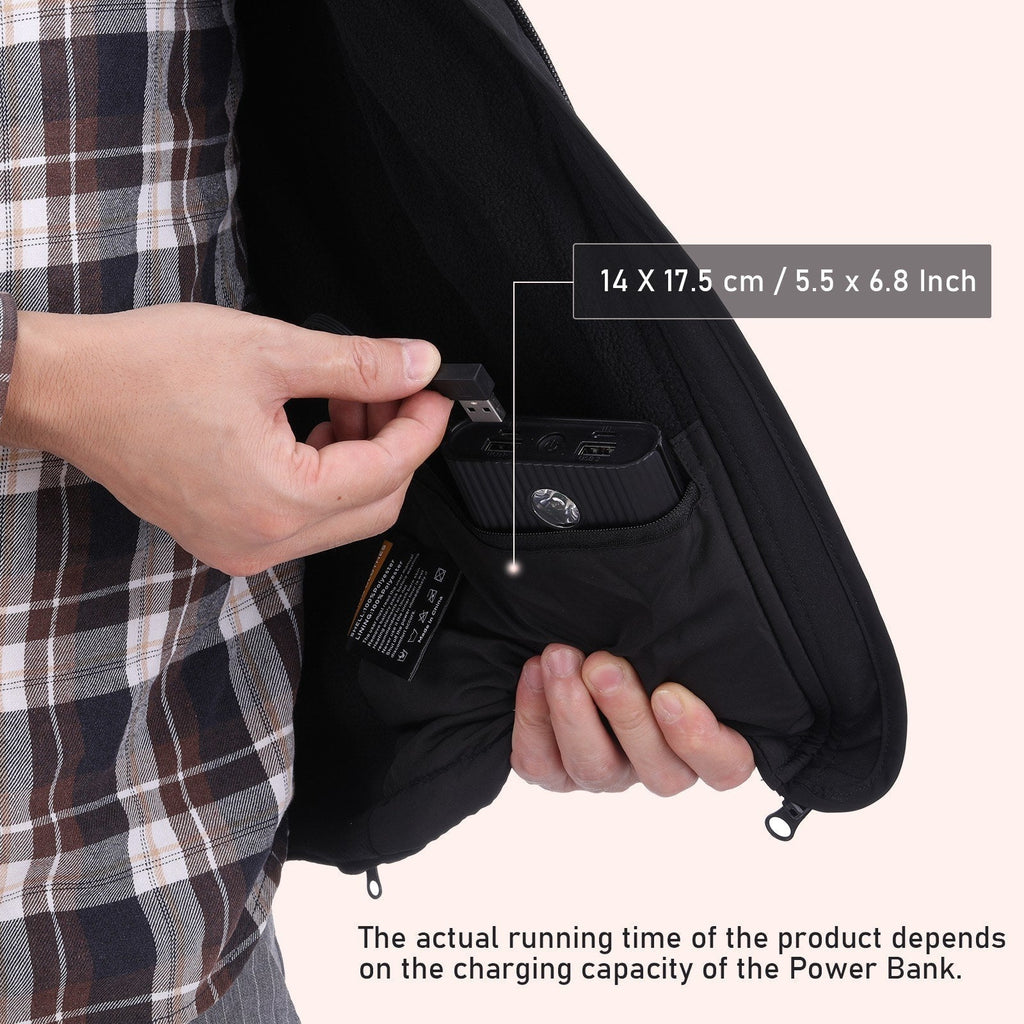 Heated Vest for Men & Women Adjustable Winter Coat Outdoor Travel Sports Heating Clothing