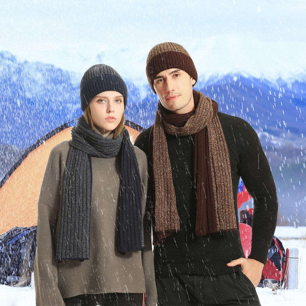 Unisex Winter Knit Beanie, Scarf & Touchscreen Gloves Set Secondary image