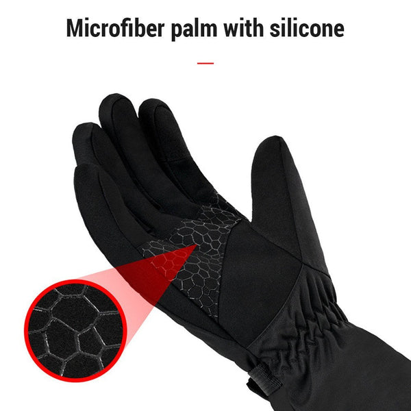 Heated Waterproof Winter Gloves, 3-Temperature Adjustable