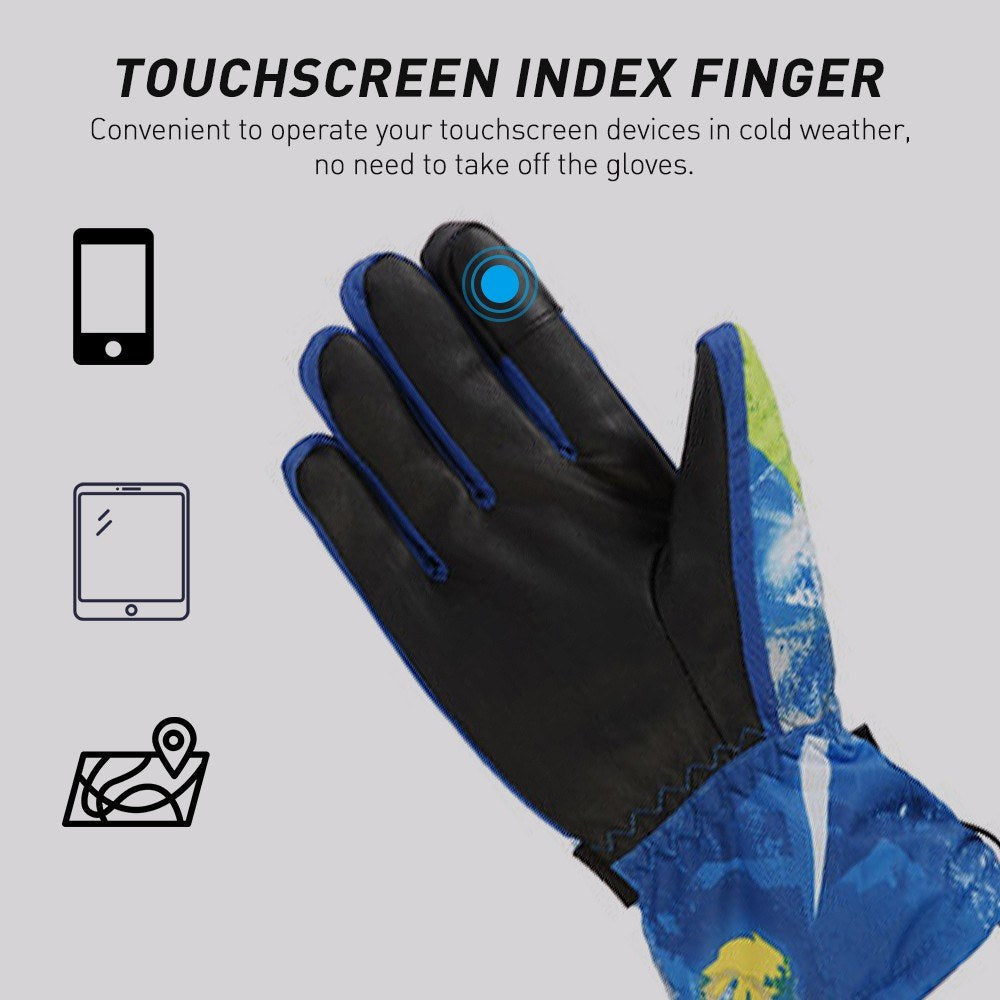 Waterproof Touchscreen Ski Gloves - Warm, Breathable Winter Gloves for Men & Women Secondary image