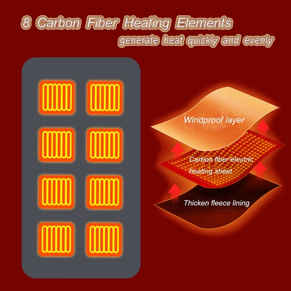 USB Rechargeable Washable Electric Thermal Scarf Blanket