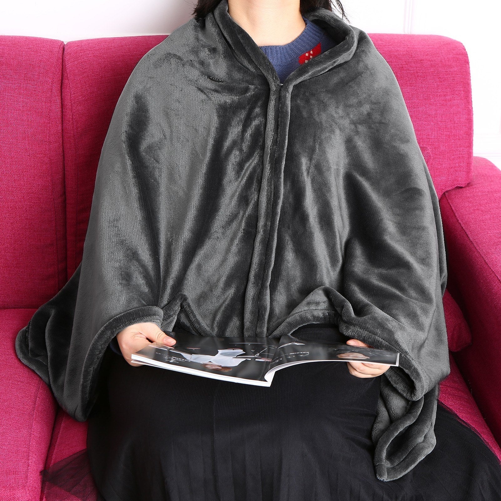 USB Rechargeable Washable Electric Thermal Scarf Blanket Secondary image