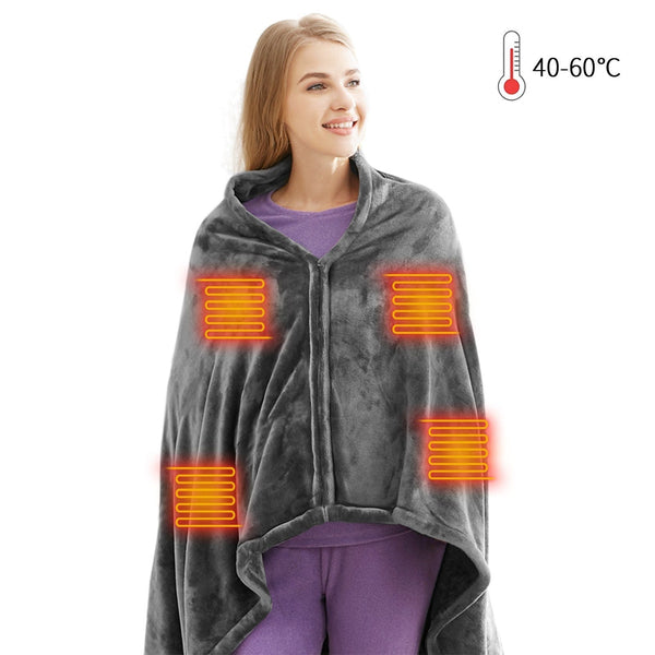 USB Rechargeable Washable Electric Thermal Scarf Blanket