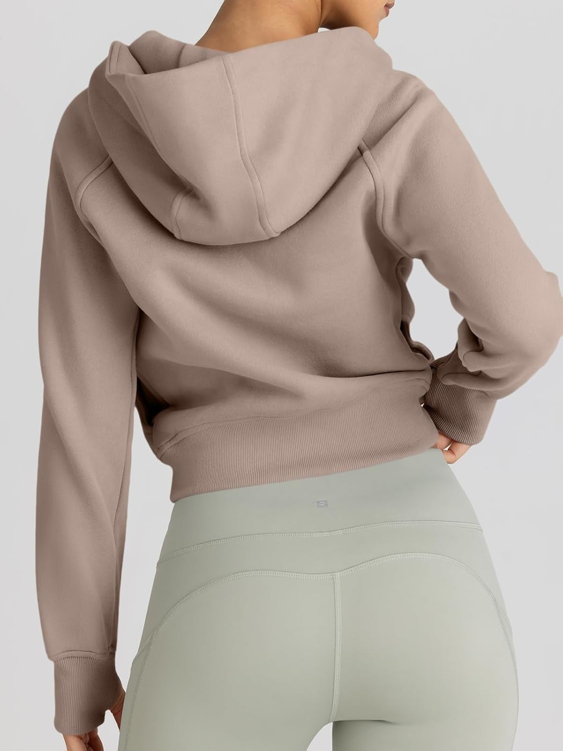 Women’s Full Zip Fleece Hoodie – Cozy Winter Jacket with Drop Shoulder Collar, Soft & Breathable Sweatshirt for Fall & Winter
