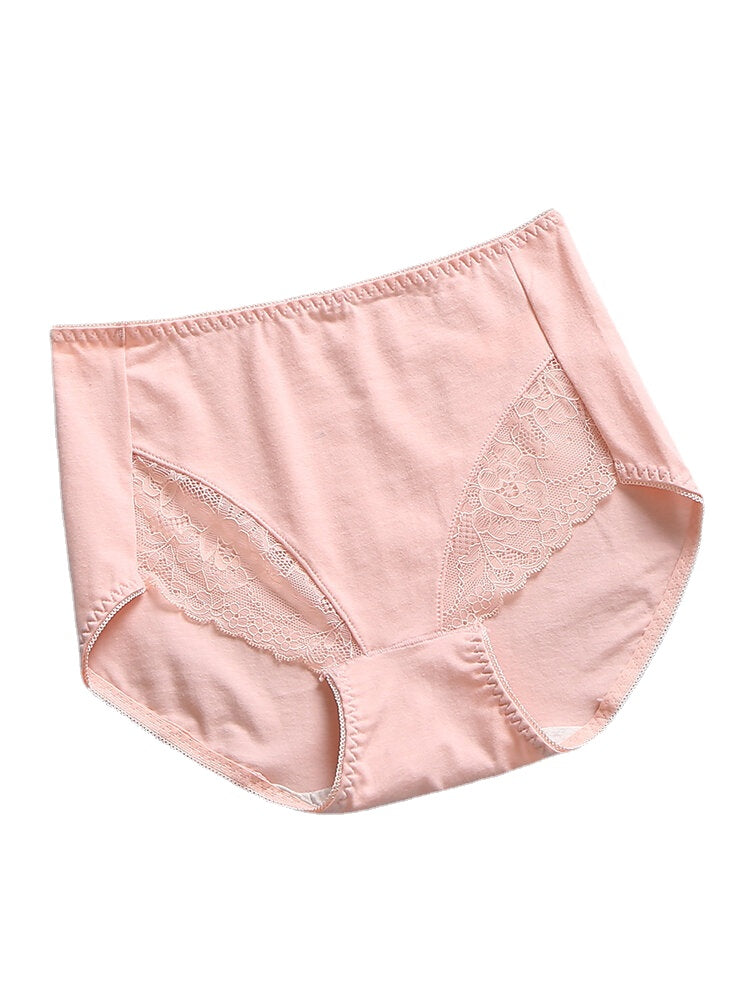 Plus Size Women's Multi-Color Cotton Mid Waist Breathable Comfy Panties