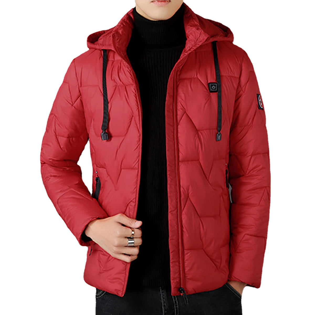 USB Electric Heated Coats Heating Hooded Jacket Long Sleeves Winter Warm Clothing Main image