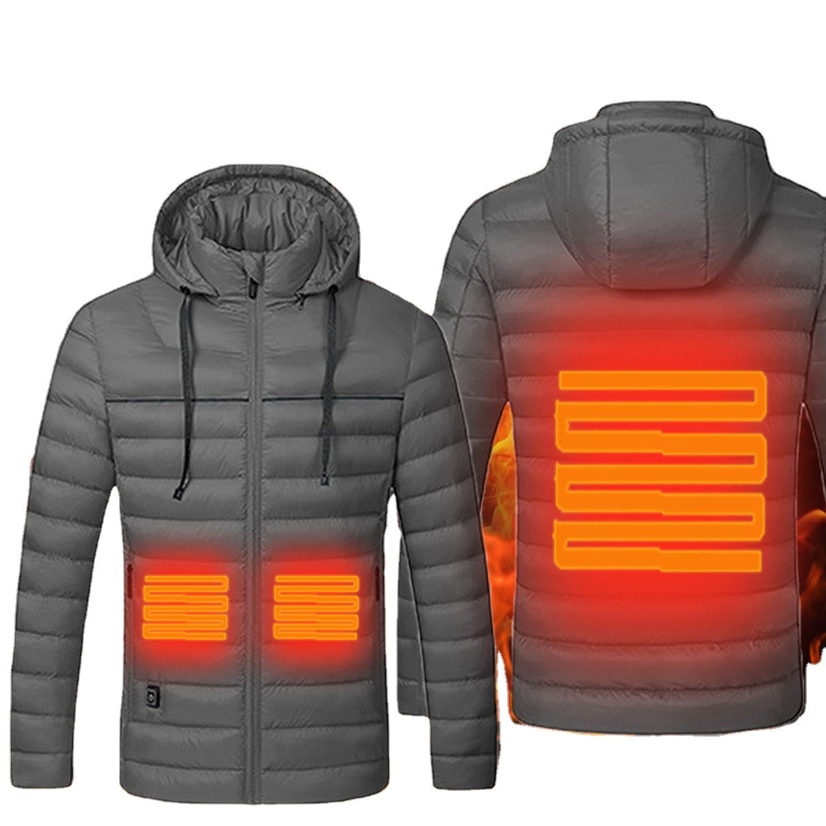 Waterproof Electric USB Heatiing Warm Hooded Jacket Winter Heated Coats Main image