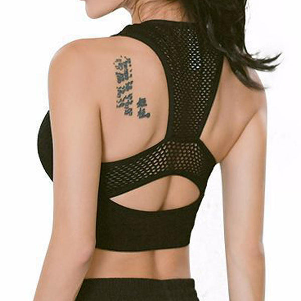 Women Shockproof Quick Drying Padded Sexy Back Breathable Sports Bra