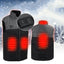 Men's Lightweight Heated Vest - Four Zone Electric Heating, Windproof, Winter Warmth