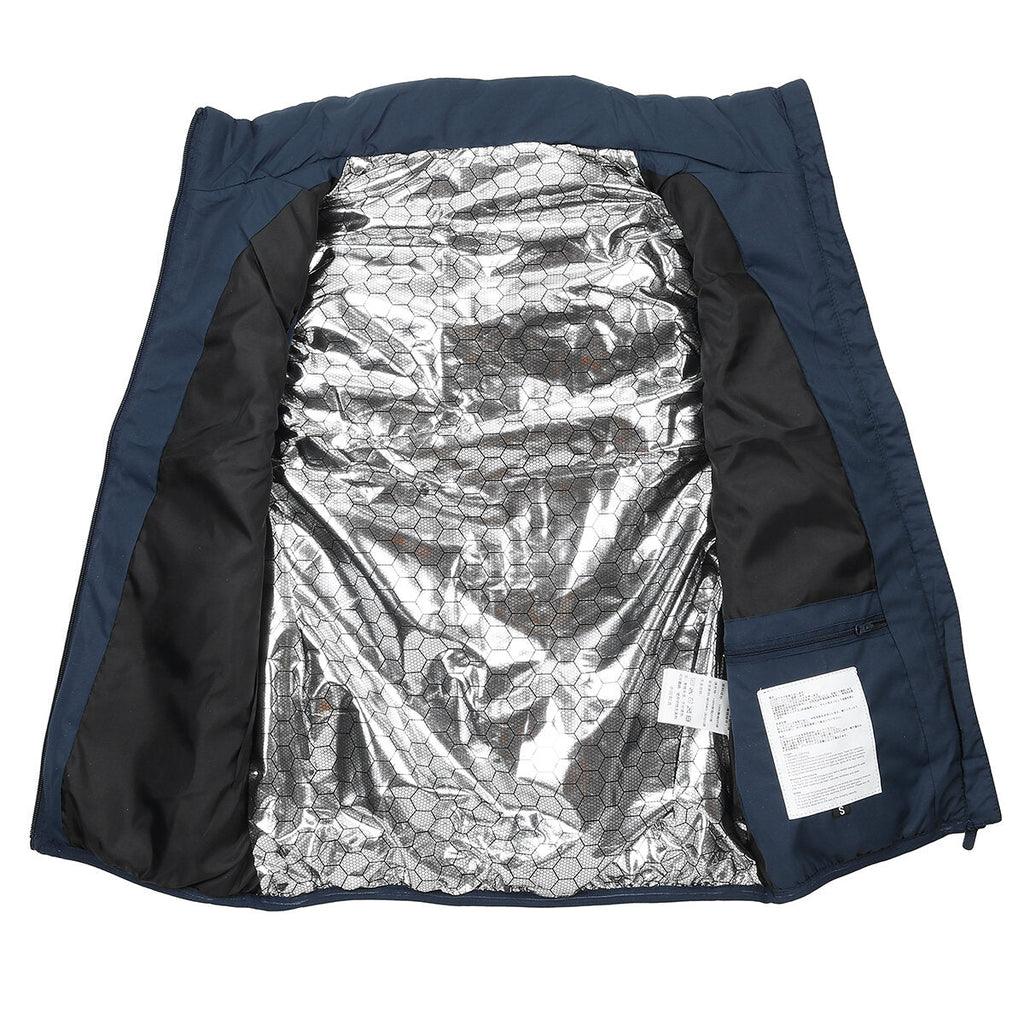 Graphene Smart Heating Vest, Dual-Control, 11-Zone, USB-Powered Short Sleeve