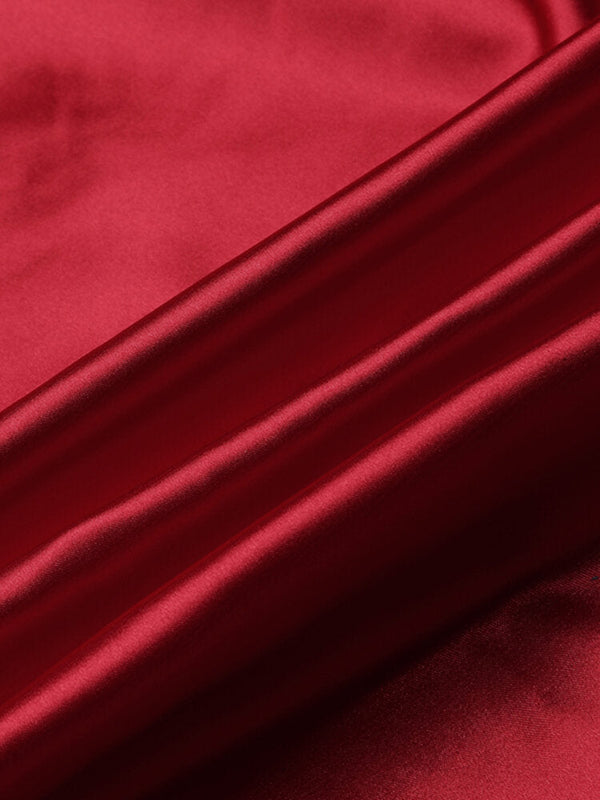 Women's Lace Satin V-Neck Sleeveless Nightgown Dress