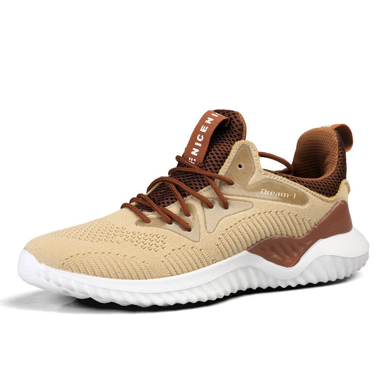 Men's Lightweight Sports Shoes Breathable Mesh Running Shoes Flying Woven Casual Sneakers Main image
