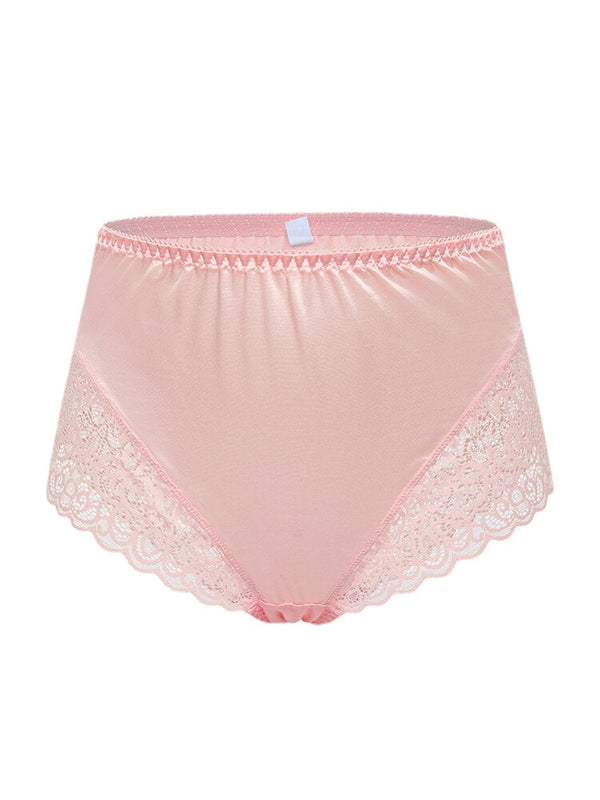 Women's Floral Lace Elastic Waist Breathable Panties