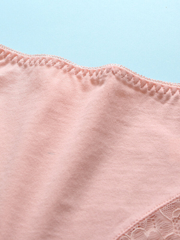 Plus Size Women's Multi-Color Cotton Mid Waist Breathable Comfy Panties
