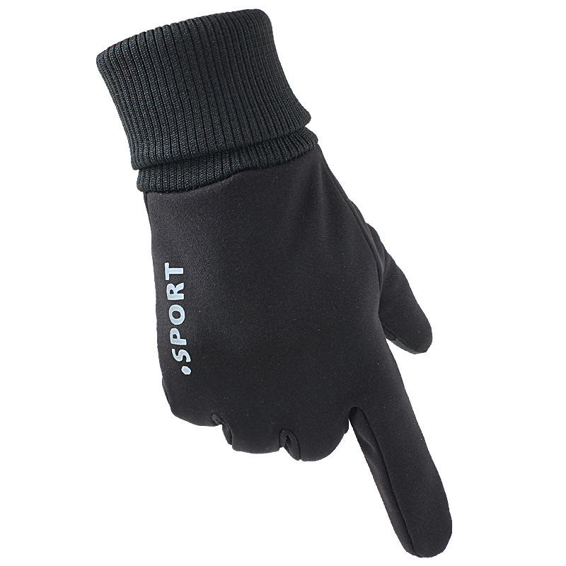 Unisex Waterproof Touchscreen Sport Gloves - Anti-slip, Warm Lining, Wrist Lengthening