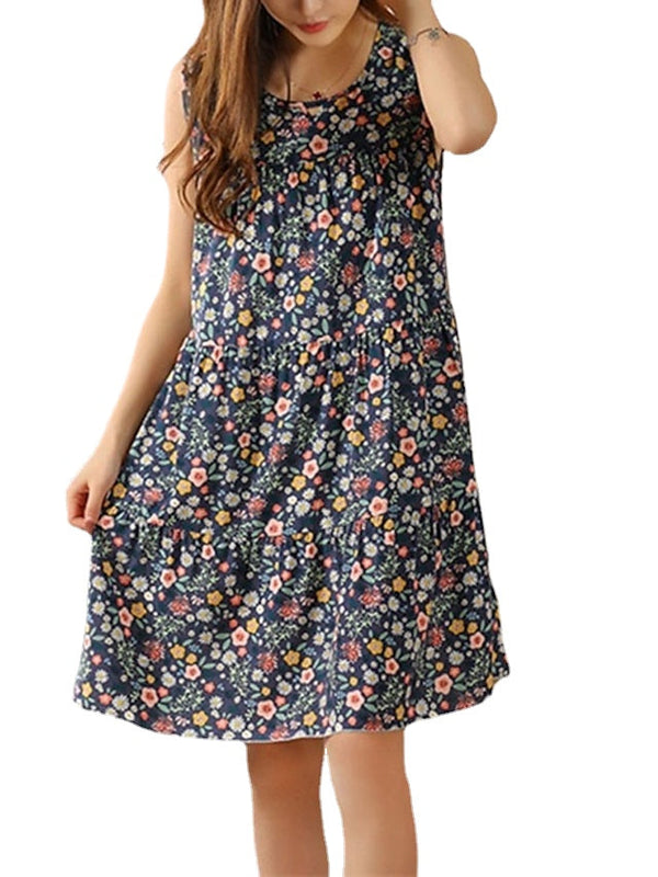 Women's Pajamas Nightgown Flower Fashion Simple Comfort Home Daily Bed Cotton Breathable Gift
