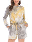 Women Tie Dye Hooded Long Sleeve Home Casual Two-Piece Set