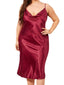 Plus Size Satin Nightgown Dress - Sleeveless, Backless, Pure Color, Spring/Summer Comfort Pajamas
