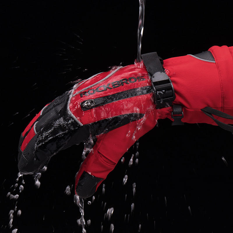 Over -30 degree Thermal Ski Gloves Waterproof Snowmobile Snowboard Glove Snow Unisex Snowboarding Fleece Skiing Gloves
