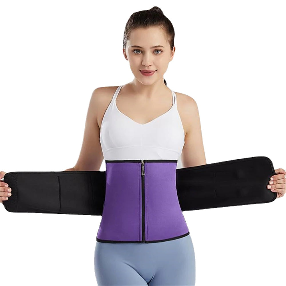 Adjustable Belly Waist Belt Fitness Sports Waist Belt Velcro Corset Artifact