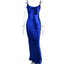Elegant Sexy Ladies' Lace-up Spaghetti Strap Bodycon Satin Maxi Dress