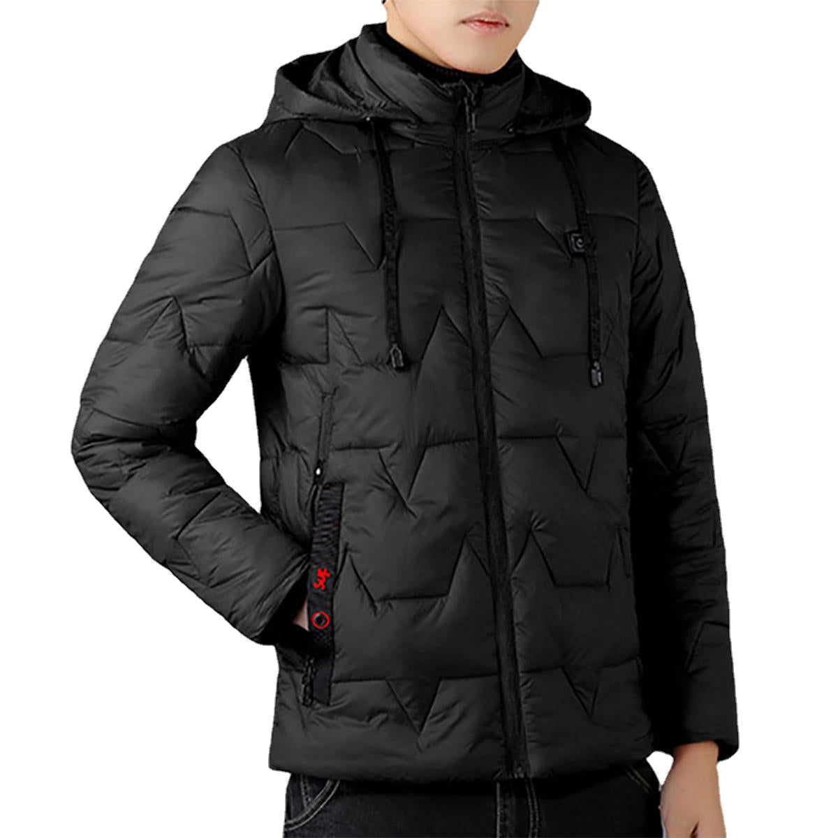 USB Electric Heated Coats Heating Hooded Jacket Long Sleeves Winter Warm Clothing Secondary image