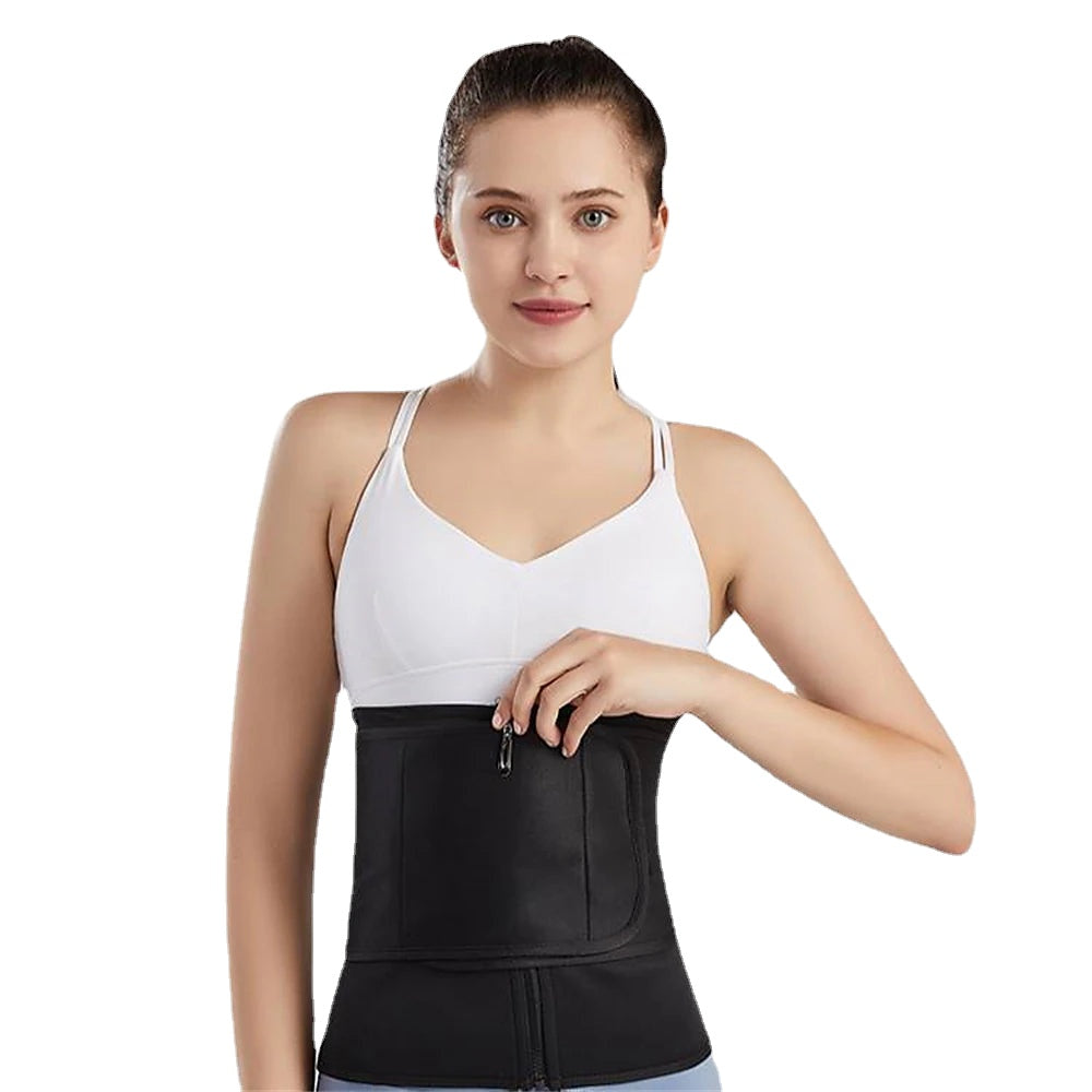 Adjustable Belly Waist Belt Fitness Sports Waist Belt Velcro Corset Artifact