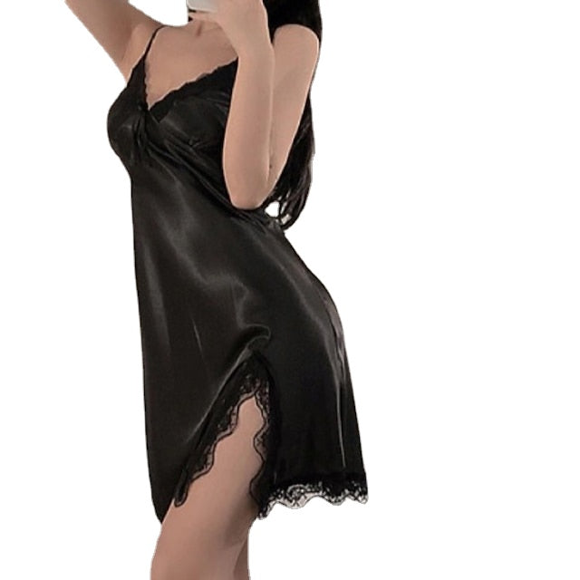Women's Nightgown Pjs Flower Fashion Retro Comfort Party Home Bed Satin Breathable
